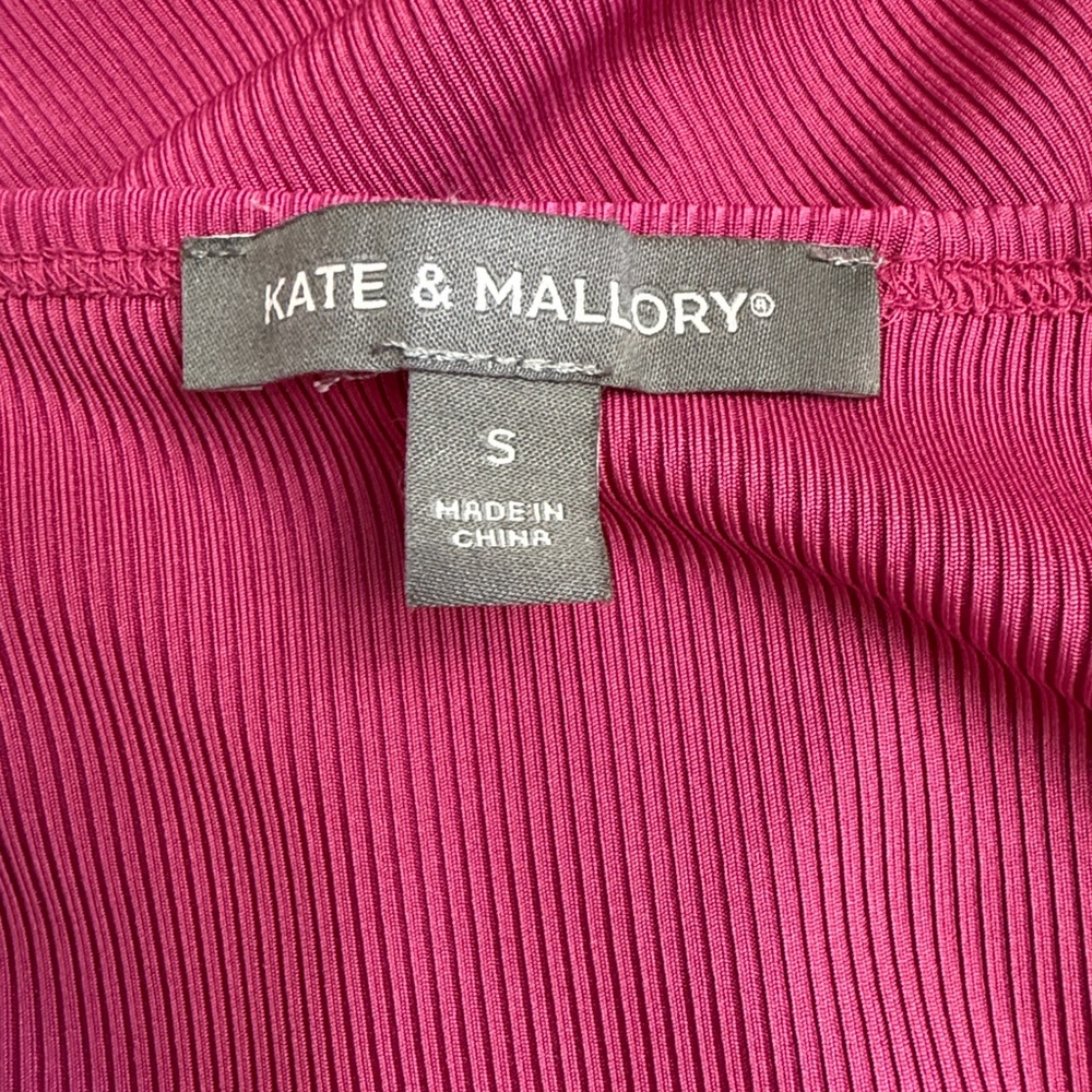 Kate & Mallory Ribbed Magenta Duster - Picture 10 of 12